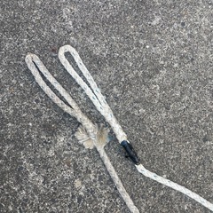 電気工事　通線ロープ　12φ 100m巻　中古の画像