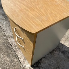 木製サイドチェスト 3段 引き出し収納の画像