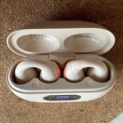 ワイヤレスイヤホン　骨伝導イヤホン　イヤーカフ型　Bluetooth接続　色カーキー　
NO２  の画像
