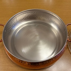 新品　 昭和レトロ 銅鍋 カクセー 26cm 3.0リットル　銅製 の画像