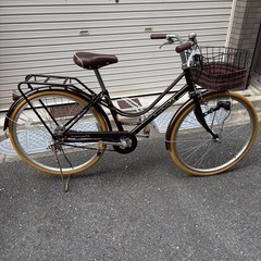 【商談中】自転車　24インチ　茶色　ブラウンの画像