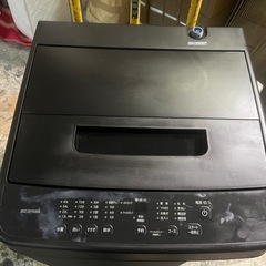 高年式 アイリスオーヤマ 2025年製 全自動洗濯機 6Kg IAW-T606 内部分解クリーニング済み ブラック 中古品 ③の画像