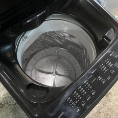 高年式 アイリスオーヤマ 2025年製 全自動洗濯機 6Kg IAW-T606 内部分解クリーニング済み ブラック 中古品 ③の画像