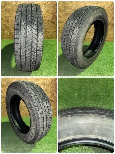 【法人出品】BS VRX3 23年製 195/65R16 4本 スタッドレスタイヤ 良溝 中古