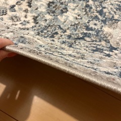 ラグカーペット　　100×150 青の画像