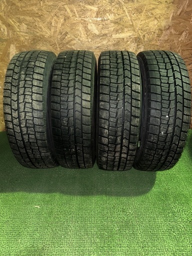 【法人出品】ダンロップ WM02 23年製 195/65R16 4本 スタッドレスタイヤ 良溝 中古