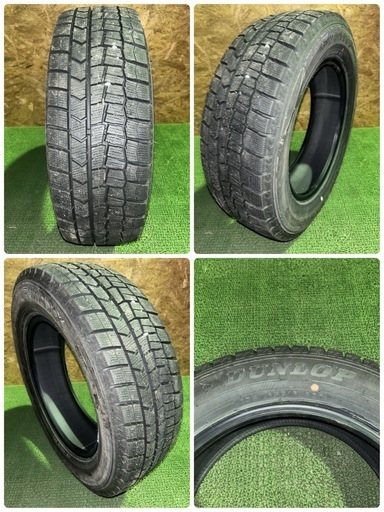 【法人出品】ダンロップ WM02 23年製 195/65R16 4本 スタッドレスタイヤ 良溝 中古