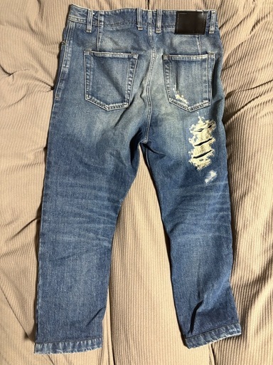 DIESEL BLACK GOLD デニム クロップド テーパード ダメージ