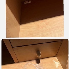 キャスター付き テレビ台　収納ラック　横長の画像