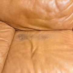 無料　本革3人掛けソファー　の画像