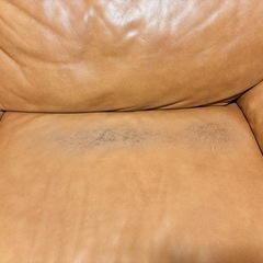 無料　本革3人掛けソファー　の画像