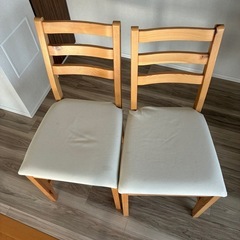 IKEA LERHAMN ダイニングテーブルと椅子セットの画像
