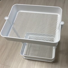 極美品！ニトリ　ワゴン　ホワイトの画像