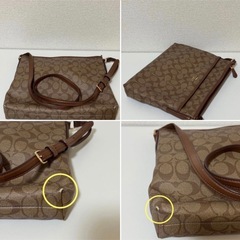 COACH コーチ ショルダーバッグ シグネチャー 斜め掛け ファスナーの画像