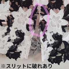 【スナイデル】定価1万8千超 レースタイトスカート　白✖️黒　SNIDELの画像