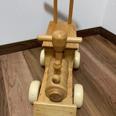 木製手押し車　汽車ポッポの画像