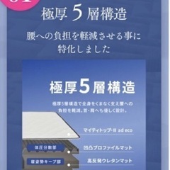 セミダブルマットレス/枕2個の画像