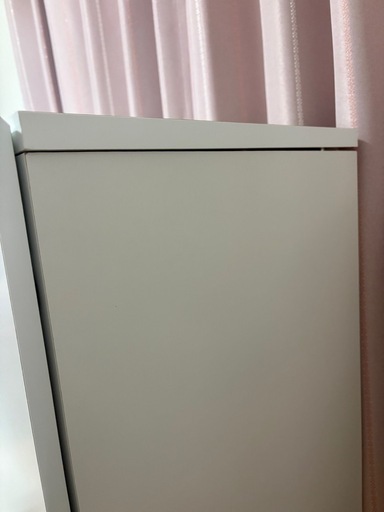 LOWYA 推し活収納棚 幅75cm ホワイト 扉付き グッズ収納