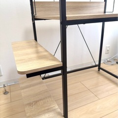 パソコンデスク ラック付き　 ゲーミング モニター台付き の画像