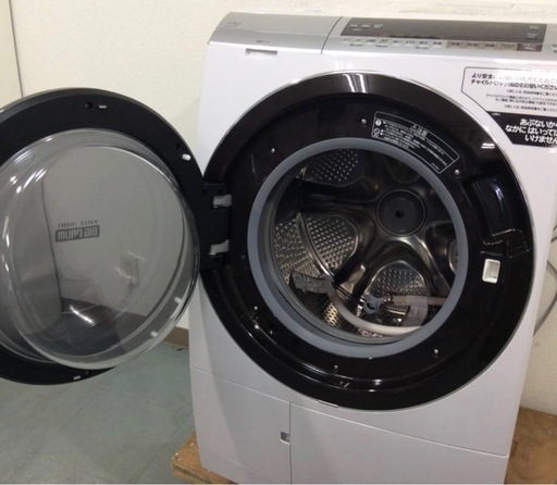 【超最安値】?2020年購入HITACHIドラム式洗濯機　洗剤自動投入　最上位BD-SX110E配達無料！