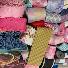 リボン 大量 ハンドメイドの画像