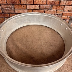 アルミ製 大型 蒸し枠 4段 セット 網7枚付属 外径45cm 水槽なし調理器具の画像