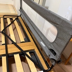 デンビー DEMBY プレミアム ベッドガード ベッドフェンス 転落防止 落下防止　グレーの画像
