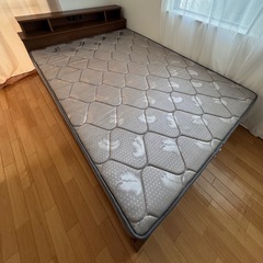 (2/5まで)美品/ポケットコイル厚さ20cmダブルマットレス/グレーの画像