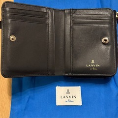 LANVIN en Blue 折りたたみ財布　の画像