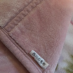 シングル毛布、古着の画像