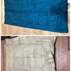 寝袋二個　無料の画像