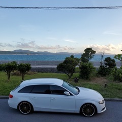 🌟 アウディ A4 ・ turbo  🌟 車高調 & 社外ホイール ツライチでカッコいい❗️の画像