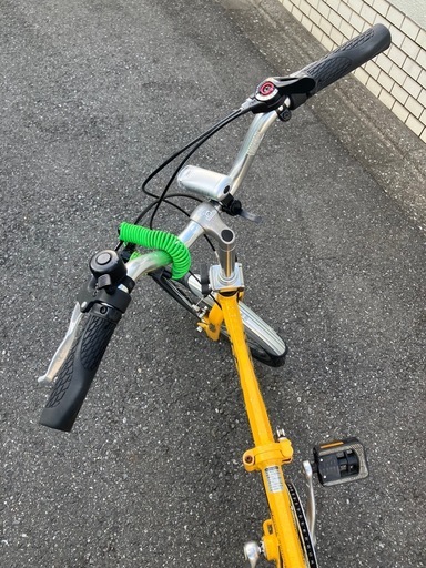 カリブーライト　お値段下げました。12000→10000円に。　
フレーム塗装焼け有り　受け取り場所、十条駅、東十条駅　20インチ折り