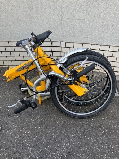 カリブーライト　お値段下げました。12000→10000円に。　
フレーム塗装焼け有り　受け取り場所、十条駅、東十条駅　20インチ折り