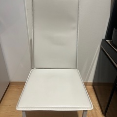 食卓テーブル ダイニングテーブル テーブル椅子3点セット 白の画像