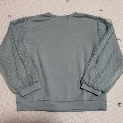 🌈西松屋 チュール ドット柄 長袖トップス130cm の画像