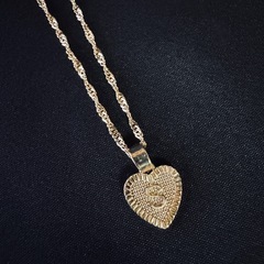  N50*《イニシャルS》*ゴールドハートネックレスの画像