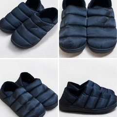 CLOSSHI クロッシー 黒 22 スリッポン スリッパ 室内 防寒 あったかの画像