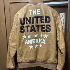 AVIREX/MA-1 フライトレザージャケット L サイズの画像