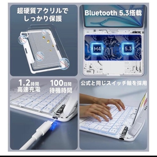 新品❤️iPad キーボード ケース 360°回転+180°フリップ 多機能 軽量 新品❤️iPad キーボード ケース 360°回転+180°フリップ 多機能 軽量