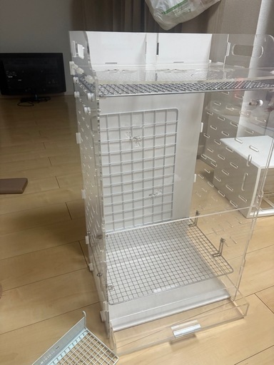 取引中、最終値下げ！GEXジェックス アクリルルーム390High-II フクロモモンガ専用ケージ W40×D33×H71cm げっ歯類