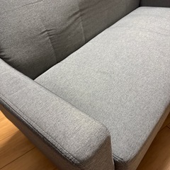引き渡し限定  2人用 ソファ グレーの画像