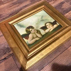 絵画　天使　２人の天使の画像