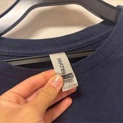 GILDAN ネイビー　ロンT Lサイズの画像