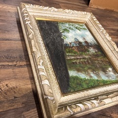 絵画　油絵　額付きの画像
