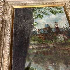 絵画　油絵　額付きの画像