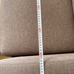 3人掛けソファ＋オットマン付き／グレー／状態良好の画像