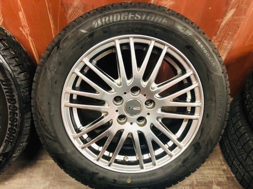 プリウス用 185/60R15 スタッドレス＋アルミホイール4本セット｜BLIZZAK・2021年製