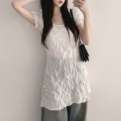 ホワイト ミニワンピースの画像