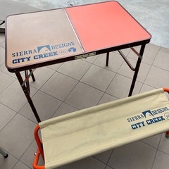 キャンプ アウトドアテーブル 折りたたみ椅子セットの画像